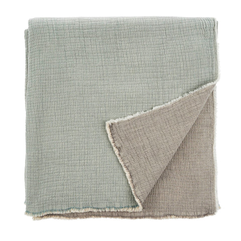 Madeira Queen Blanket, Sky & Grey