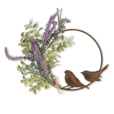 Birds & Lavender Wreath