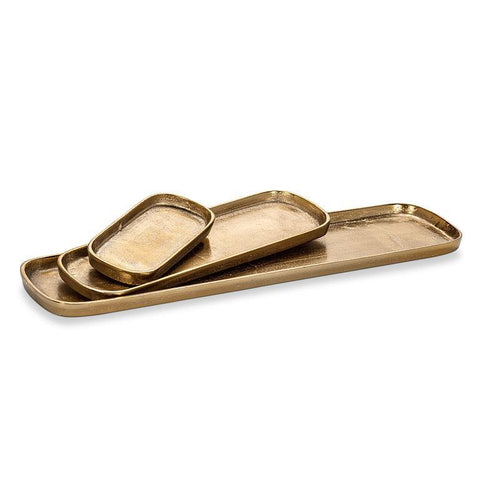 Gold Oval Trays