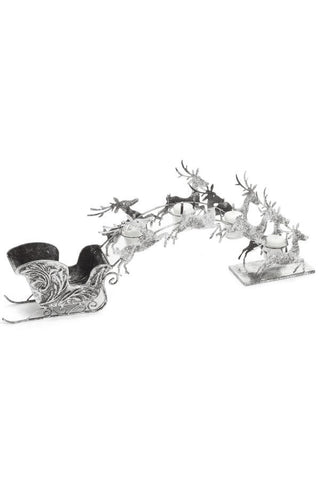 Reindeer and Sleigh Candle Holder