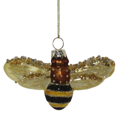 Vintage Glass Bee Ornament