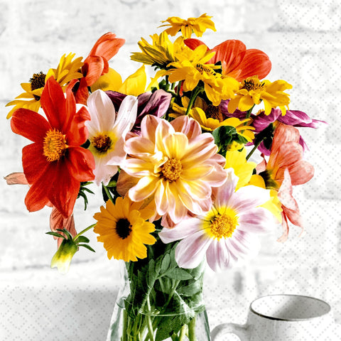 Paper Lunch Napkins, Bunch of Flowers