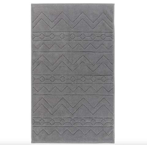 Jacquard Bathmat, Charcoal