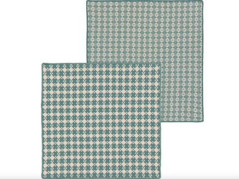 Facet Dishcloths, Lagoon