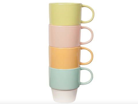 Flora Stacking Mug Set