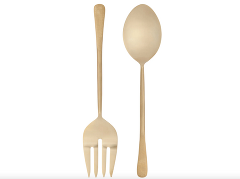 Gold Salad Servers