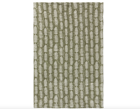 Block Print Towel, Fern