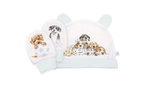 Little Paws Hat and Mitten Set