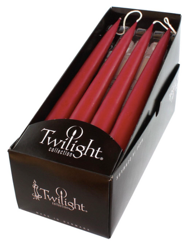 Danish Tapers, Light Burgundy