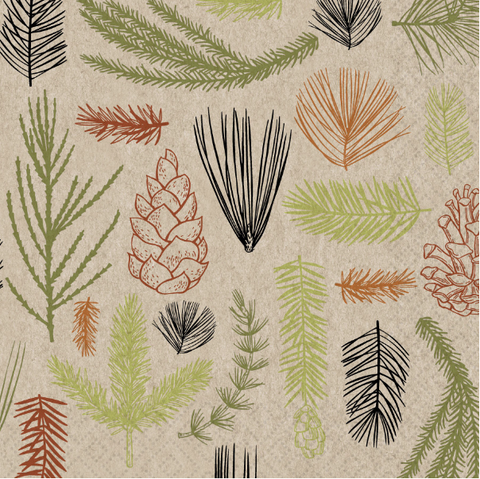 Paper Lunch Napkins, Forest Finds