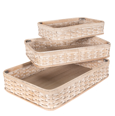 Woven Bamboo Trays