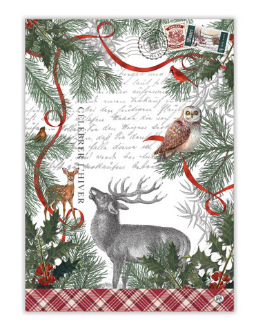 Winter Woodland Tea Towel