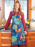 April Cornell Apron, Rooster - Navy