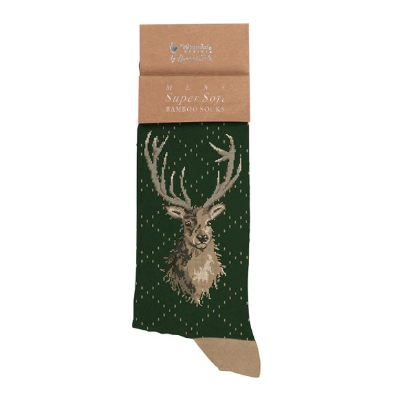 Wrendale Men's Socks, Portrait of a Stag