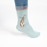 Wrendale Women's Socks, Hare and the Bee