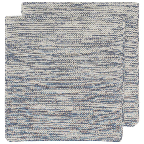 Knit Dishcloths, Midnight