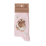 Wrendale Women's Socks, Grinny Pig