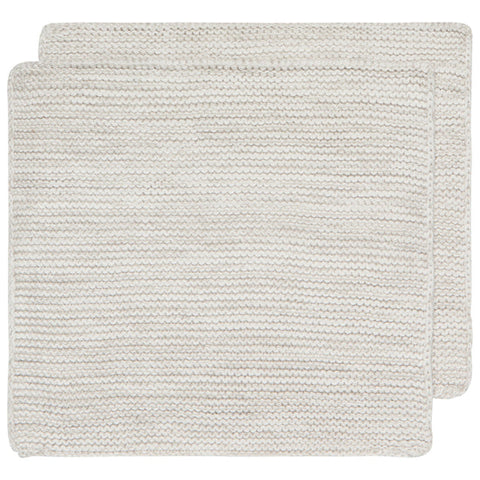 Knit Dishcloths, Dove Grey