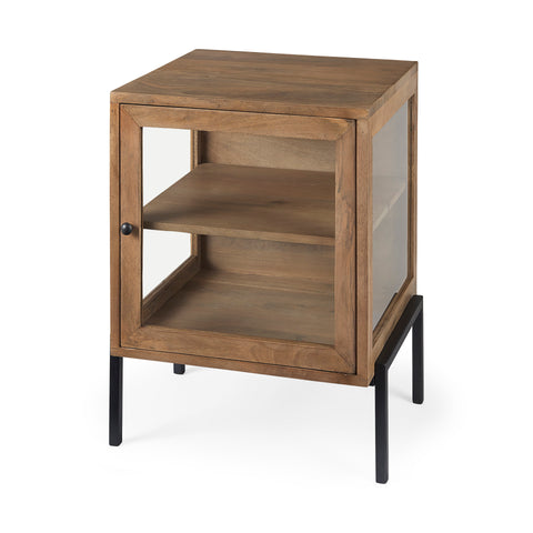 Arelius End Table, Light Brown