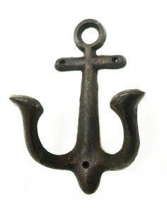 Anchor Hook, Large - Black