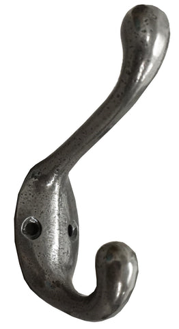 Ben Double Hook, Antique Metal