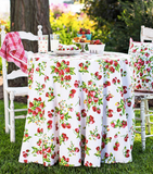 April Cornell Round Cloth, Strawberry Basket